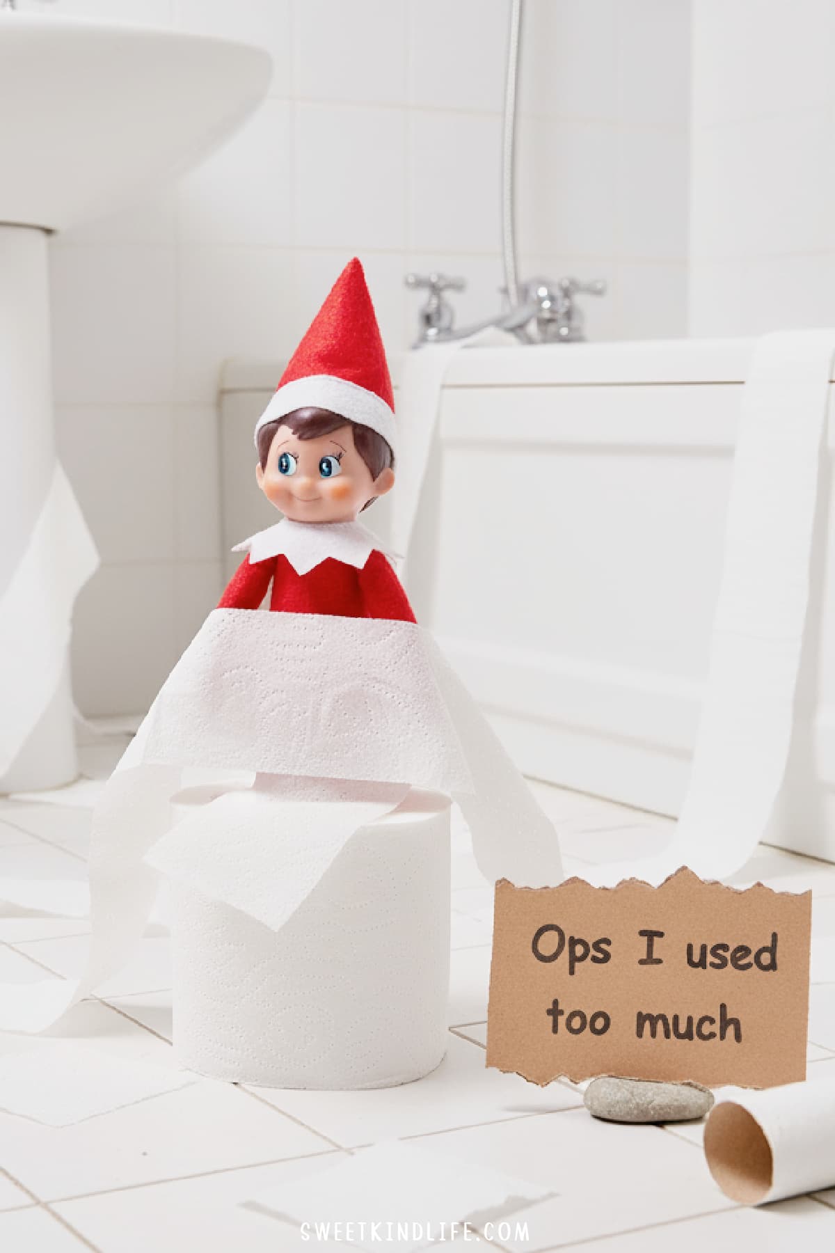 elf on the shelf ideas toilet paper prank