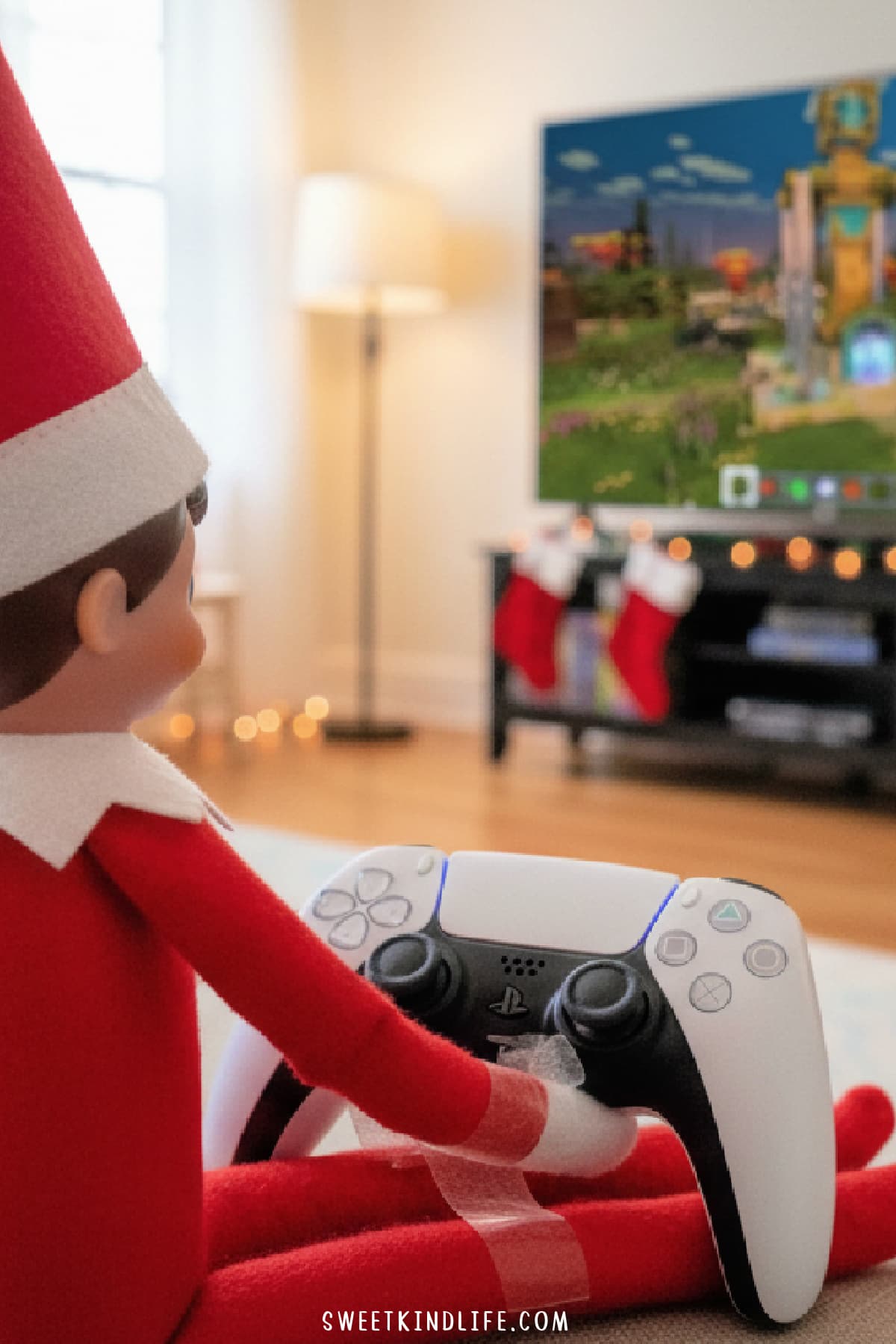 funny elf on the shelf ideas playing video games