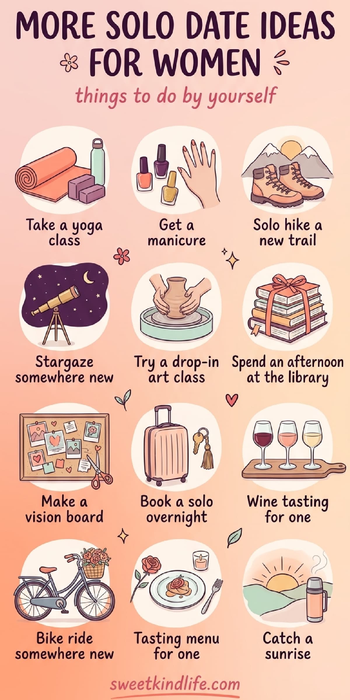 More Solo Date Ideas for Women: Things to Do by Yourself