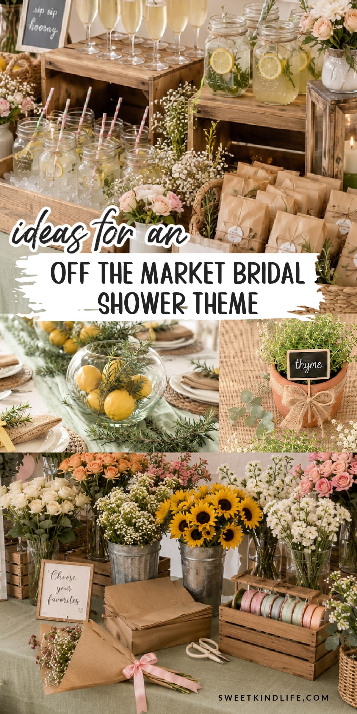Ideas for an Off the Market Bridal Shower Theme