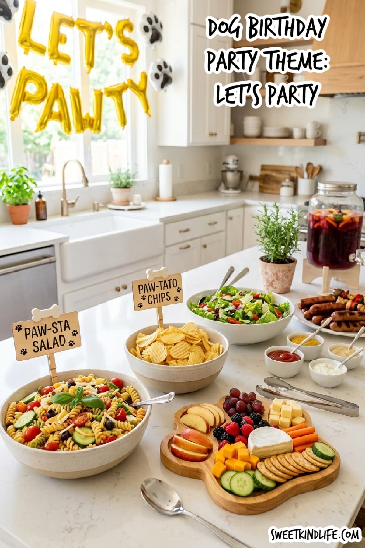 Let's Pawty Dog Birthday Party Theme