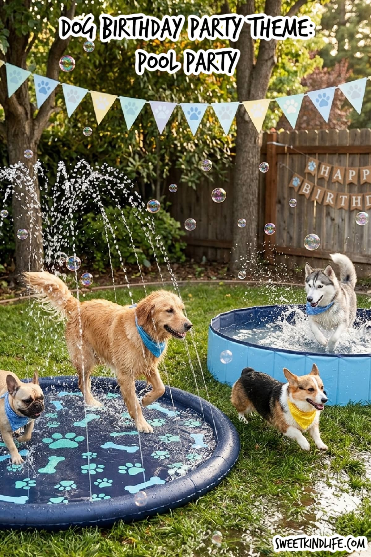 Dog Birthday Party Theme: Pool Party