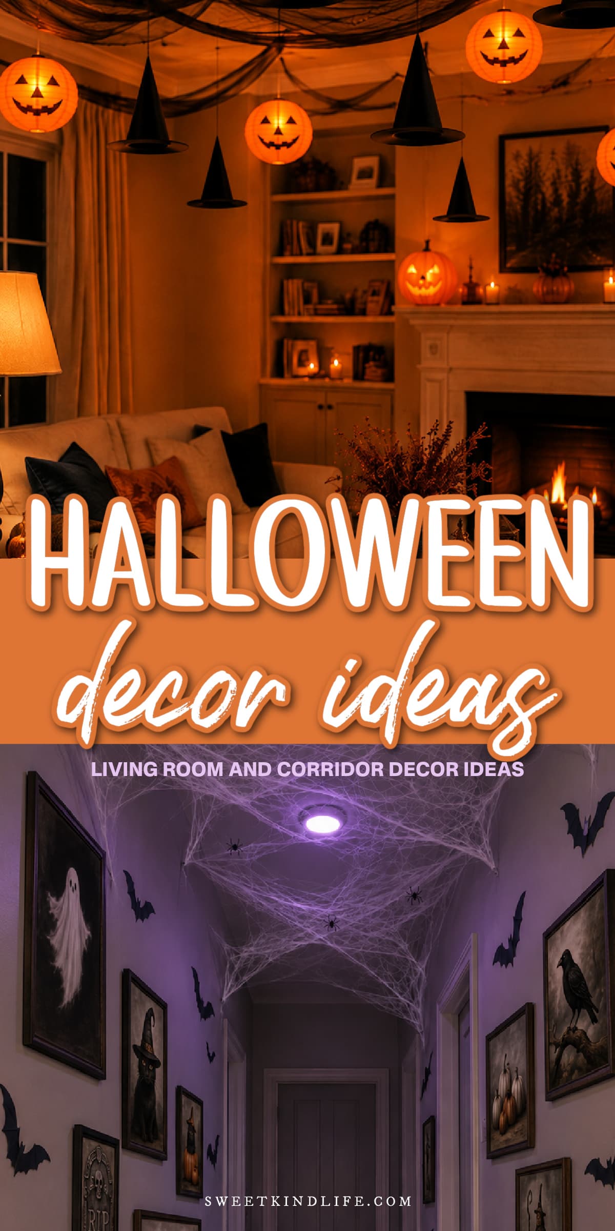 Halloween Decor Ideas: Living Room and Corridor Decor Ideas