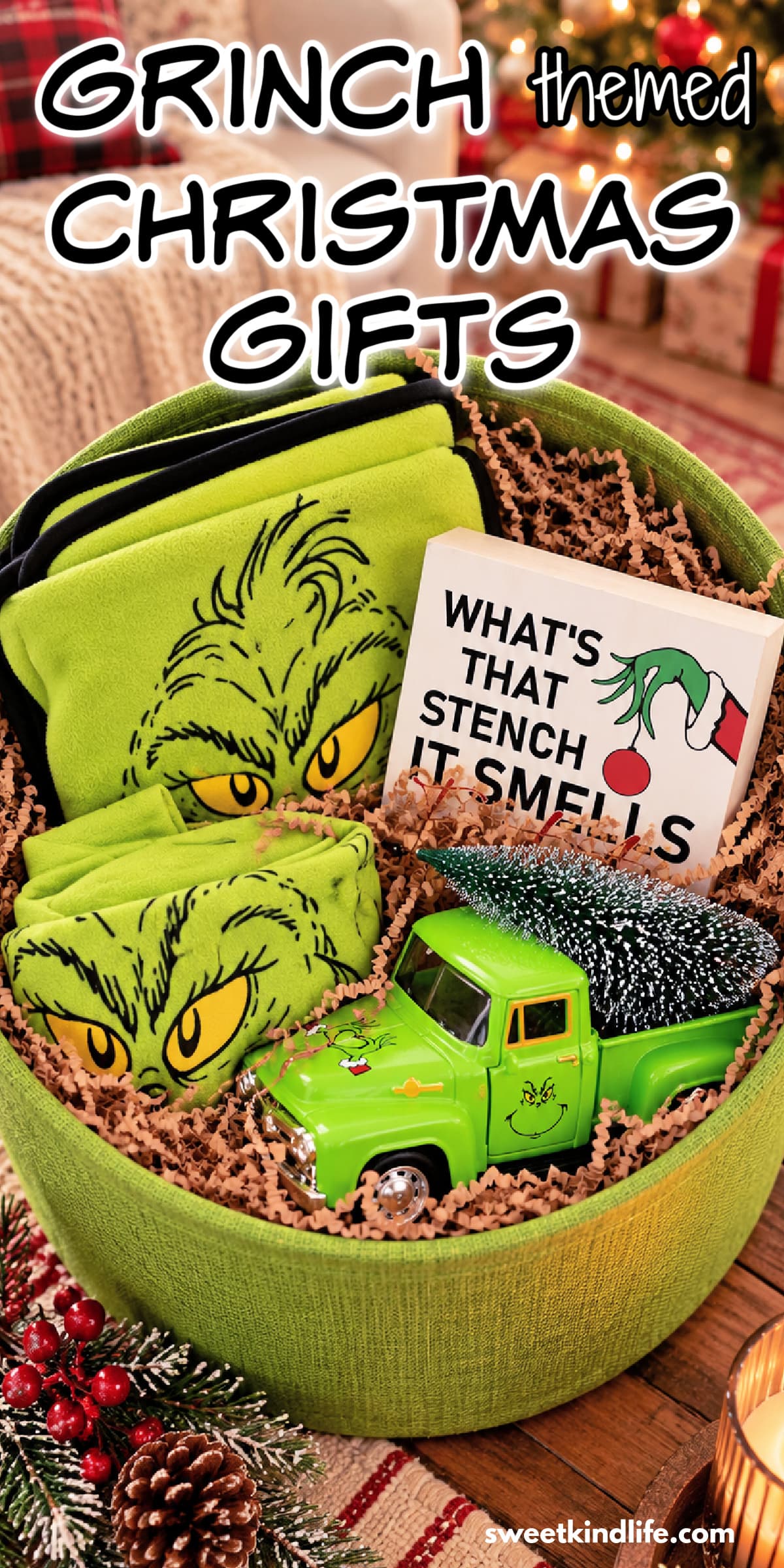 Grinch themed Christmas gifts